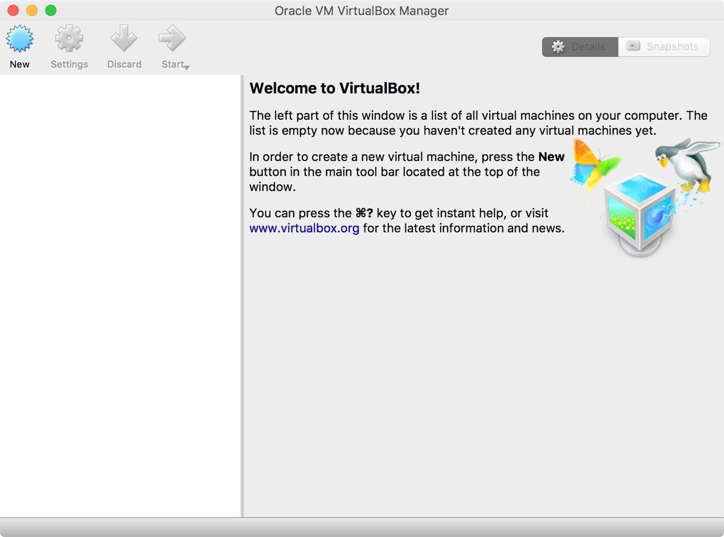 smash emulator linux virtualbox on mac